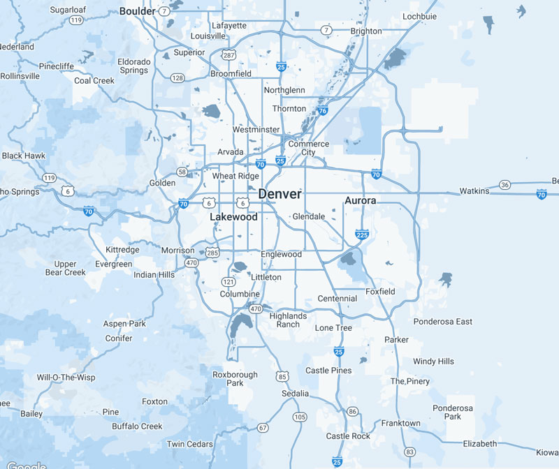 Image of Rapid Appraisal Group Areas We Serve Map